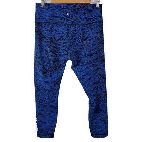Lululemon x SoulCycle High Times Pant leggings in Life Lines Cerulean Size 12 - Picture 9 of 16